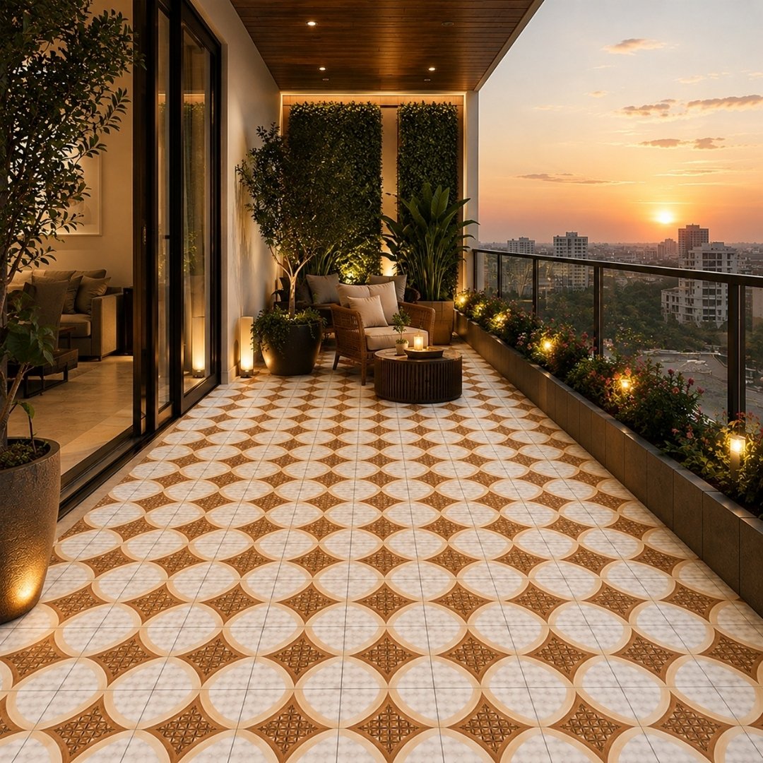 AL 7139 Wooden Tiles Balcony / Terrace - My Home Studio